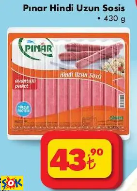 PINAR HİNDİ UZUN SOSİS PINAR HİNDİ UZUN SOSİS
